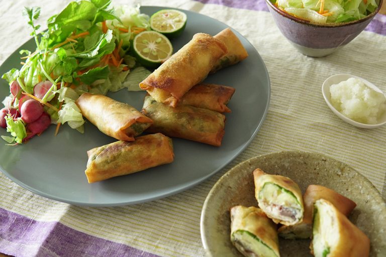 鯖の春巻　ほんのりカレー風味